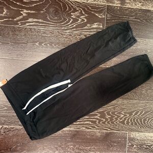 Colsie Black Jogger Pants with White waste tie.
